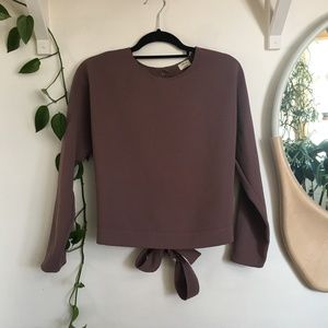 Aritzia Open Back Blouse